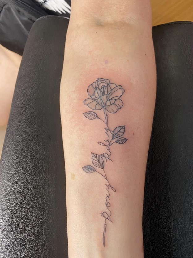 single needle tattoo